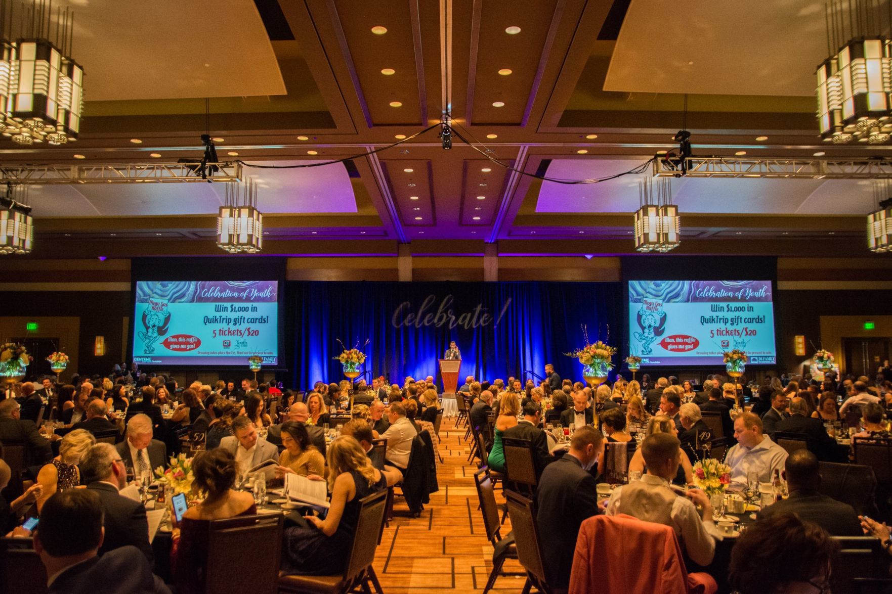 Dining hall at the Celebration of Youth